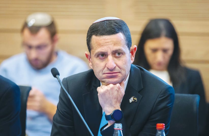  THE WRITER attends a Knesset meeting. The Jews lived in this region, including an unbroken presence in Israel, for millennia, he notes (photo credit: OLIVIER FITOUSSI/FLASH90)