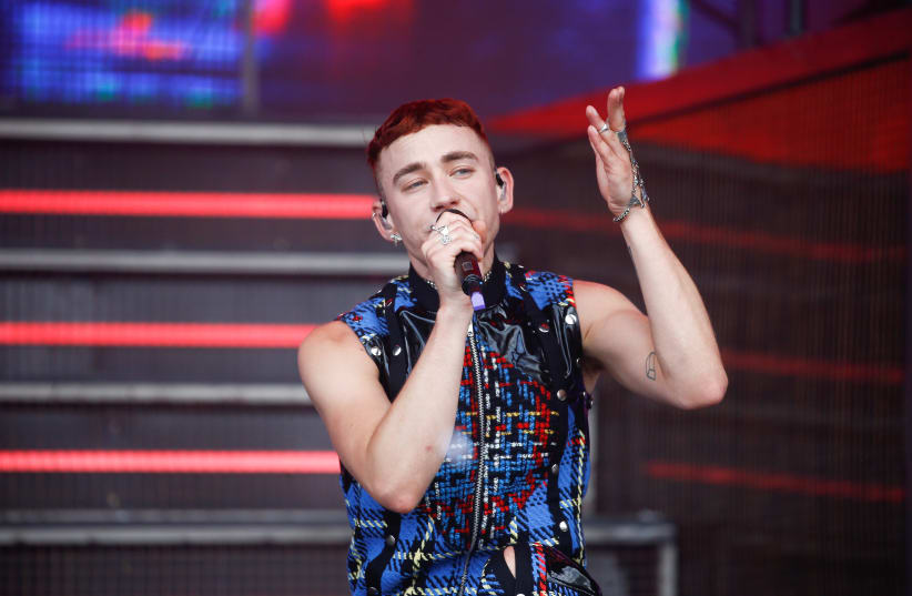  Olly Alexander of the band Years & Years performs during Glastonbury Festival in Somerset, Britain June 30, 2019. (photo credit: HENRY NICHOLLS/REUTERS)
