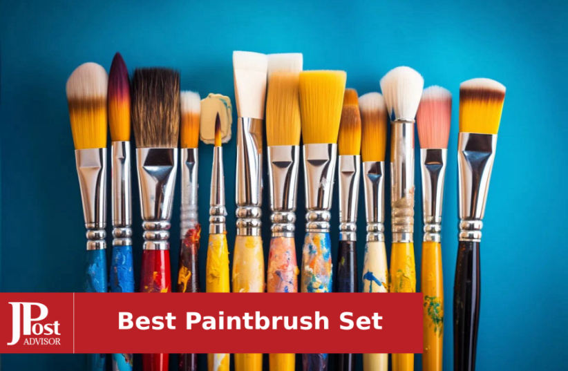 Pack of 24 Professional Flat for Head Nylon Paint Brush Set