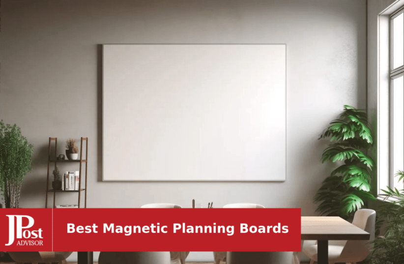Magnetic Dry Erase Menu Board for Fridge Includes 4 Liquid Chalk