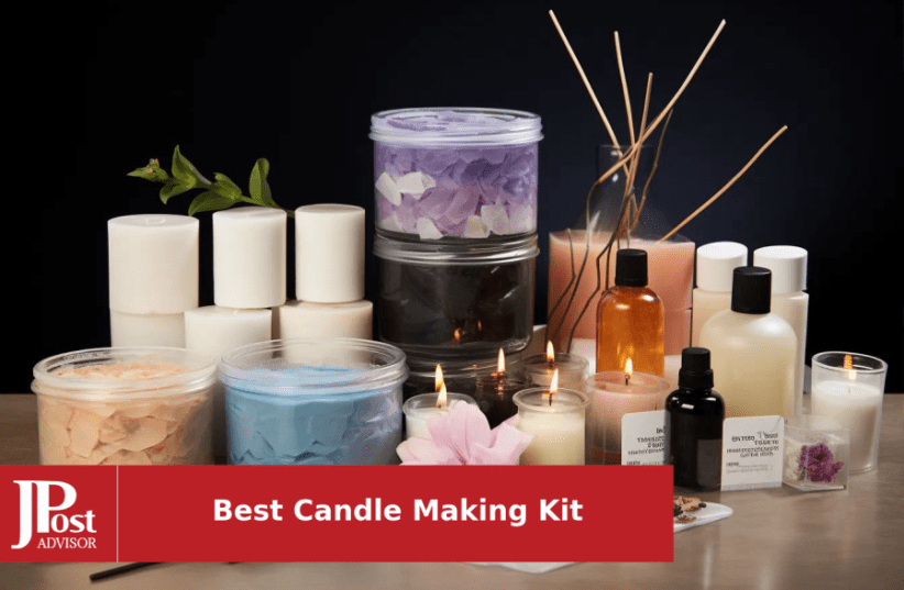  Candle Making Kit Supplies,DIY Craft Tools Including Candle  Make Pouring Pot, Sticker, 3-Hole Wicks Holder, Natural Soy Wax and Spoon :  Everything Else