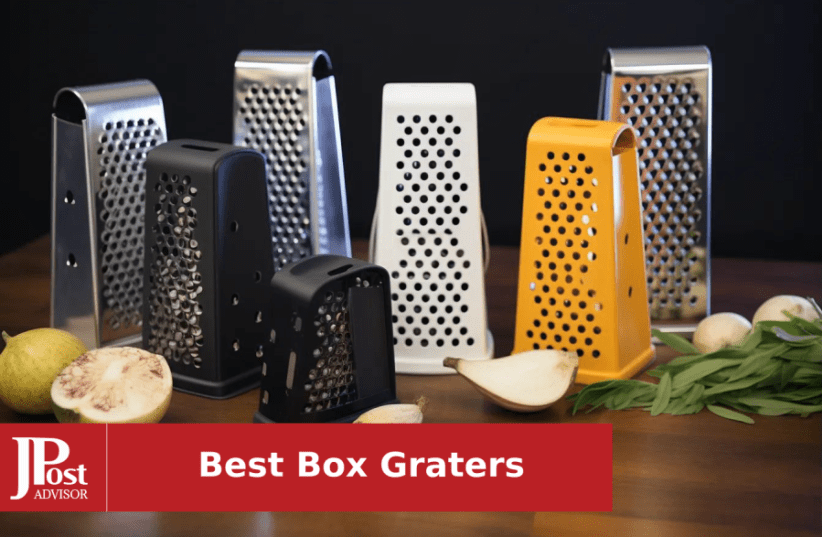 Pro Restaurant Equipment Box Grater For Parmesan Cheese, Ginger, Vegetables