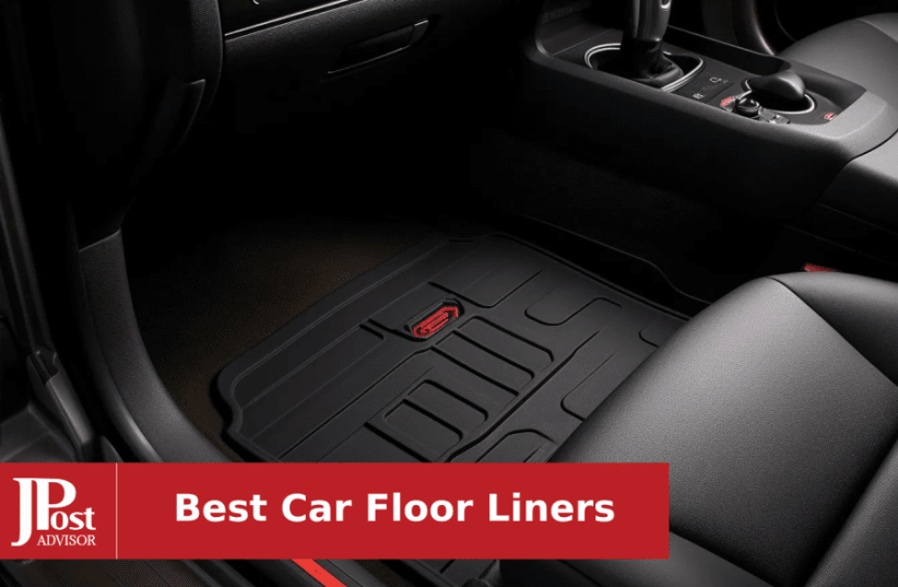 Beige Universal Rubber Car Floor Mats All Weather Protection
