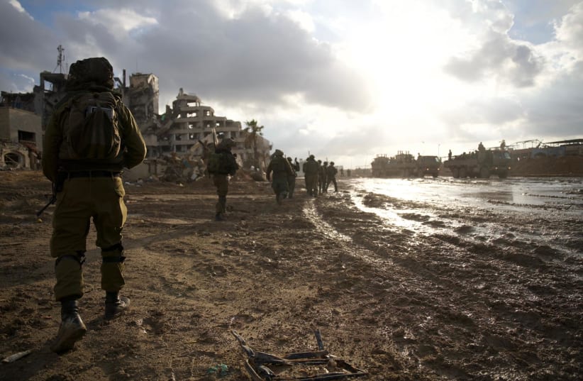  IDF forces fighting in the Gaza Strip, December 31, 2023 (photo credit: IDF SPOKESPERSON UNIT)