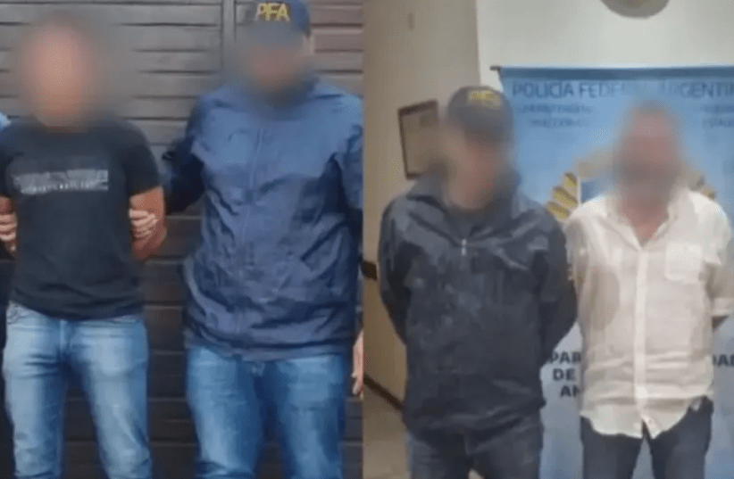  Two of the three suspects arrested in Argentina for planning a terror attack on the Jewish community in Buenos Aires (photo credit: Walla)