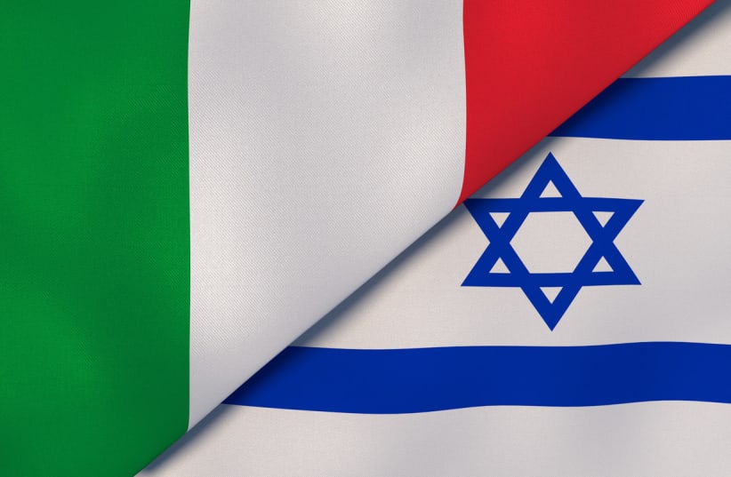Israel and Italy flags (photo credit: INGIMAGE)