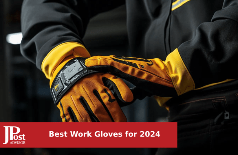 True Grip Leather-Palm Work Gloves, Suede Cowhide, Men's L