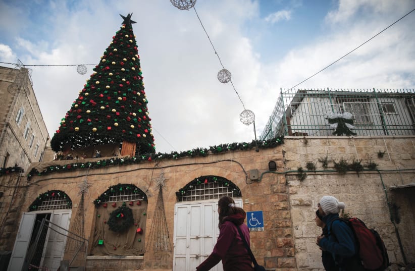  Inside the Old City of Jerusalem's Christian Quarter. (photo credit: HADAS PARUSH/FLASH90)
