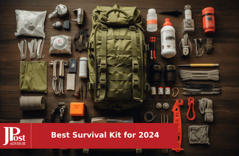 LUXMOM Survival Kit and First Aid Kit, 142pcs Professional Survival Gear and Equipment with Molle Pouch, for Men Dad Husband Who Likes Camping Outdoor