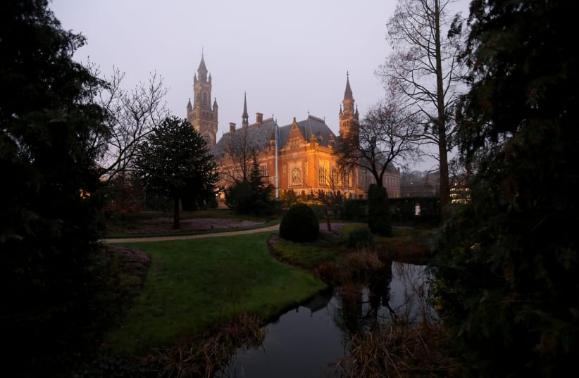  General view of the International Court of Justice (ICJ) in The Hague, Netherlands January 23, 2020. (photo credit: REUTERS/EVA PLEVIER)