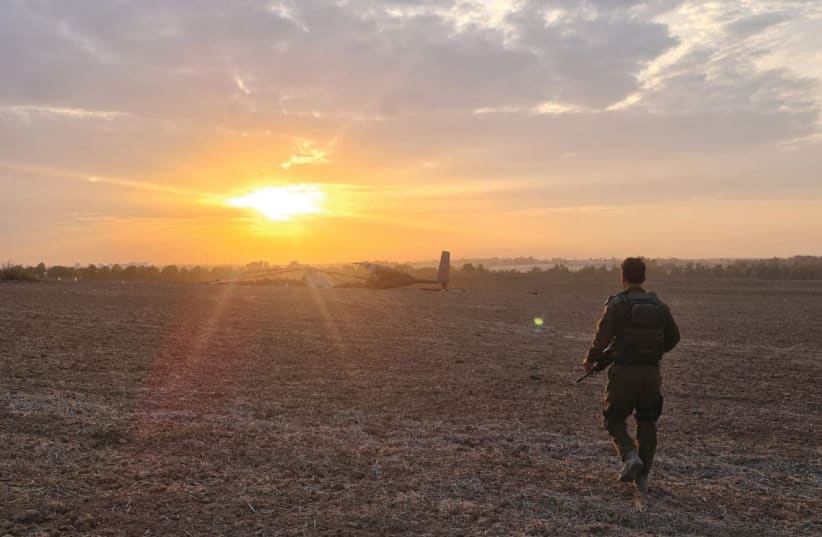 On the outskirts of Gaza on October 7,  reacting to panicked calls for help, the writer,  a senior reserve officer, was among the spontaneous military first responders at the front.  (photo credit: COURTESY)