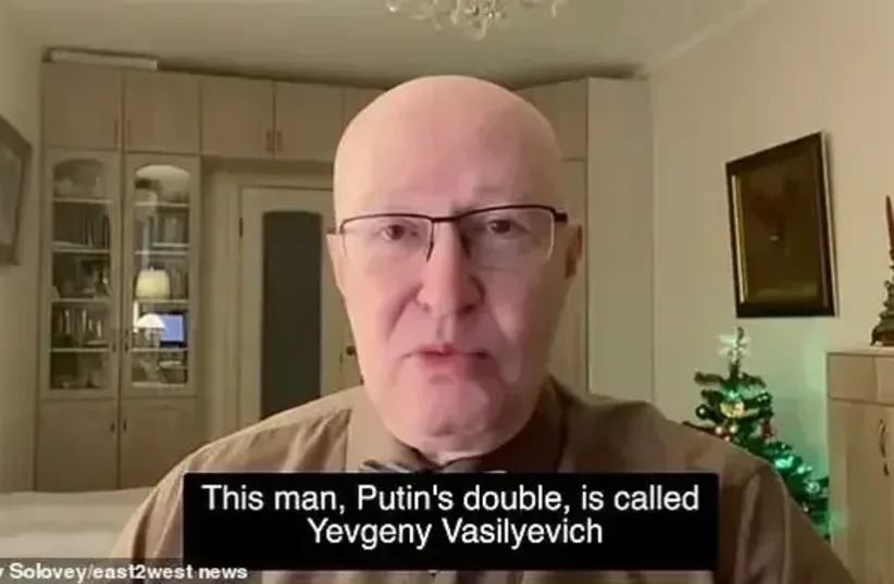  Dr. Valery Solovy exposes Putin's double (photo credit: documentation on social networks according to Article 27 A of the Copyright Law, screenshot)