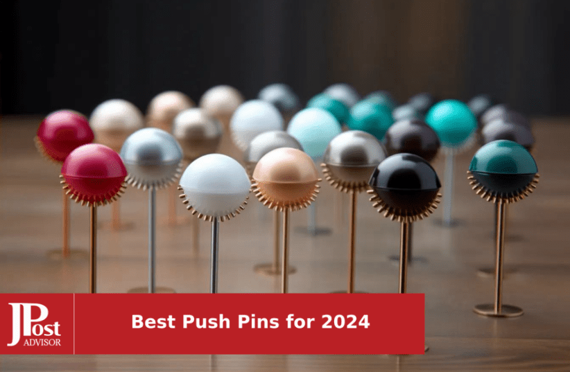 200 Count Gold Push Pins Standard Plastic Head Steel Point Gold Thumb Tacks