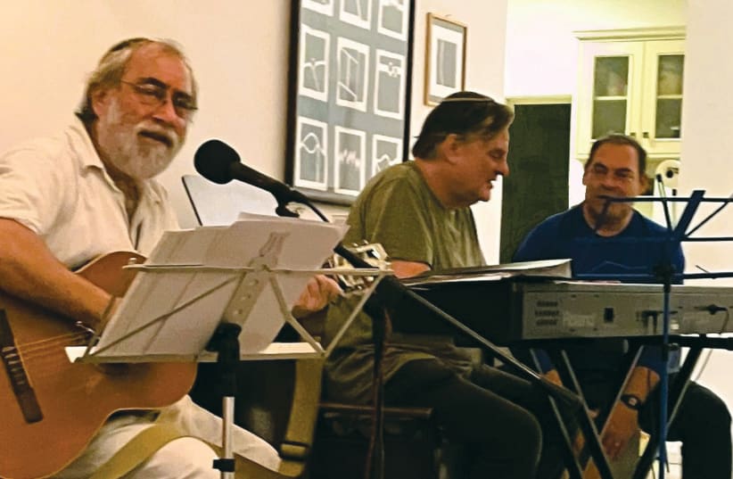  THE ELEVATORS, with Aryeh Naftaly (left), in action. (photo credit: The Elevators)