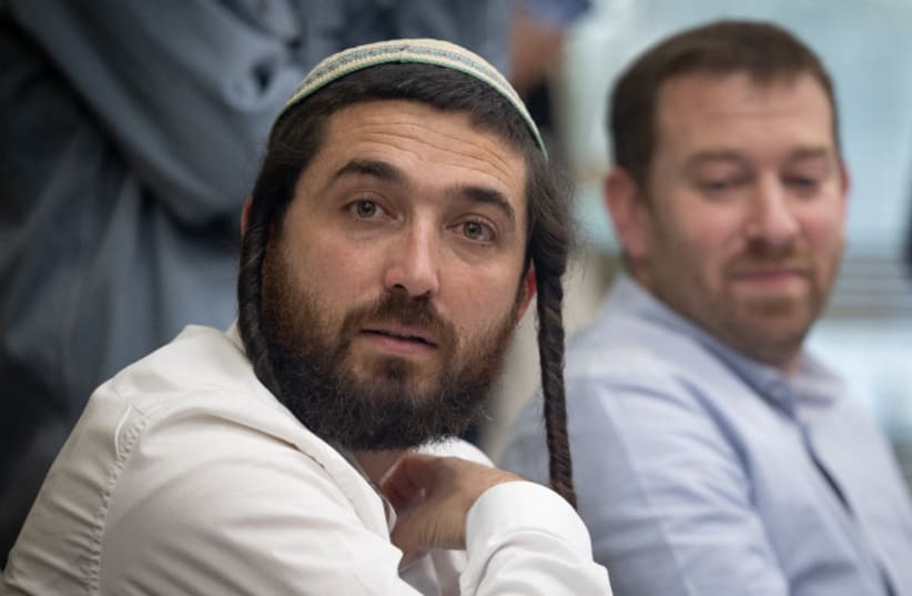  Zvi Sukkot attends a Religious Zionist Party meeting at the Knesset, Jerusalem ,January 23, 2023. (photo credit: YONATAN SINDEL/FLASH90)
