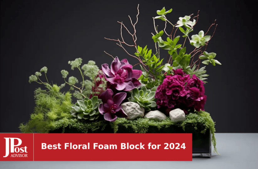 Round Floral Foam Blocks,8 Large Wet Styrofoam Bricks for Wedding