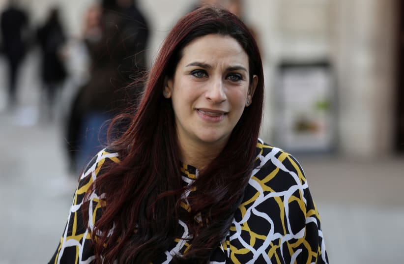 Luciana Berger, a member of parliament with the Independent Group, leaves a building after media interviews near Houses of Parliament in Westminster, London, Britain February 21, 2019. (photo credit: REUTERS/SIMON DAWSON)