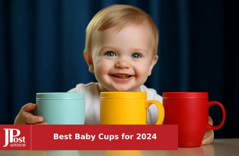 Upward Baby Silicone Cups 2 pc Set - Transition Baby Open Cup from bottle +  Easy Grip Toddler cups spill proof for 1 year old + Montessori silicone