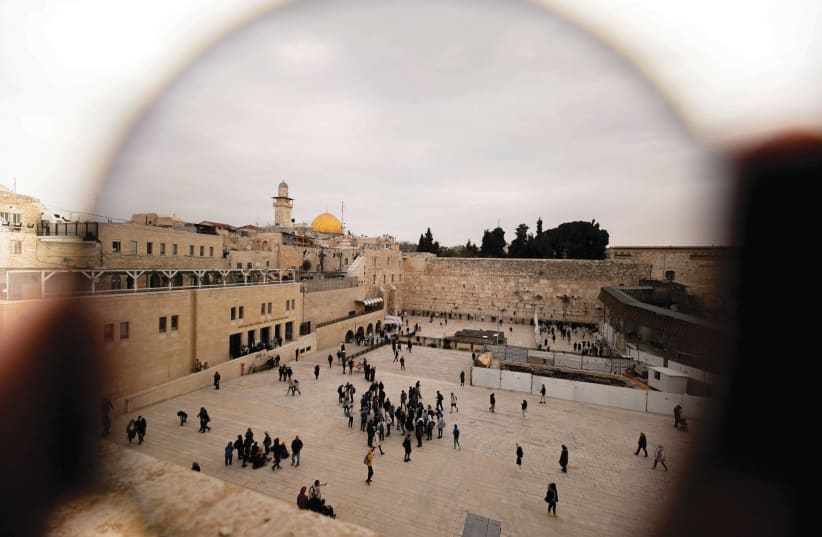  An illustrative image of the Western Wall in the Old City of Jerusalem. (photo credit: WESTERN WALL HERITAGE FOUNDATION)