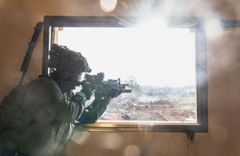  IDF troops continue ground operations in Khan Yunis, Gaza, January 17, 2024 (photo credit: IDF SPOKESPERSON'S UNIT)