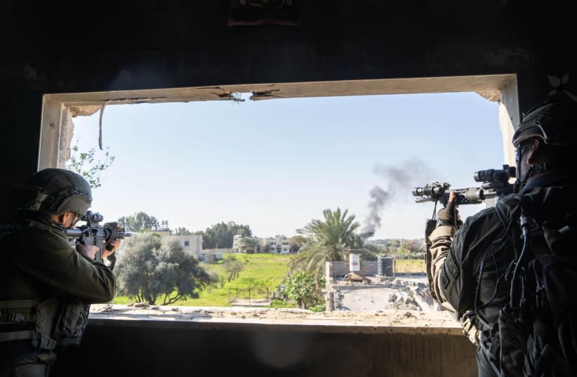  IDF troops on the ground in Gaza, January 22, 2024 (photo credit: IDF SPOKESPERSON'S UNIT)