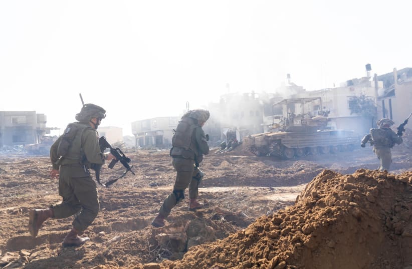  IDF soldiers of Division 98 in Khan Yunis, January 22, 2024 (photo credit: IDF SPOKESPERSON'S UNIT)