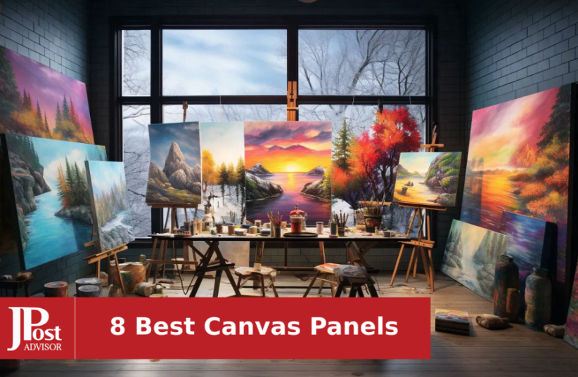 CONDA Artist Canvas Panels 8 x 10 inch, 12 Pack, Primed, 100% Cotton,  Artist Quality Acid Free Canvas Board for Acrylic, Pouring Watercolor & Oil  Painting