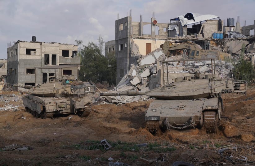  Israeli forces operate in the Gaza Strip on January 23, 2024 (photo credit: IDF SPOKESPERSON'S UNIT)