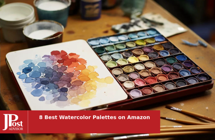Watercolor Palette with Lid with Mixing Area for Acrylic & Oil