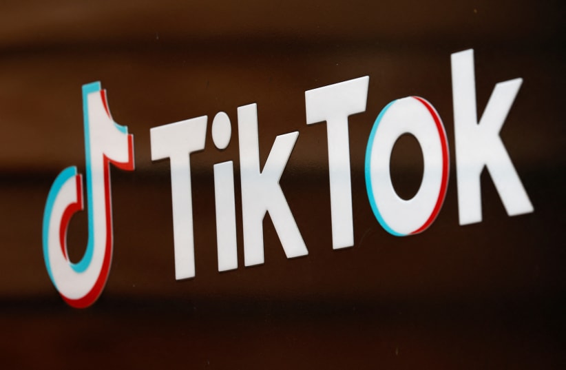  The TikTok logo is pictured outside the company's U.S. head office in Culver City, California, US, September 15, 2020. (photo credit: REUTERS/MIKE BLAKE/FILE PHOTO)