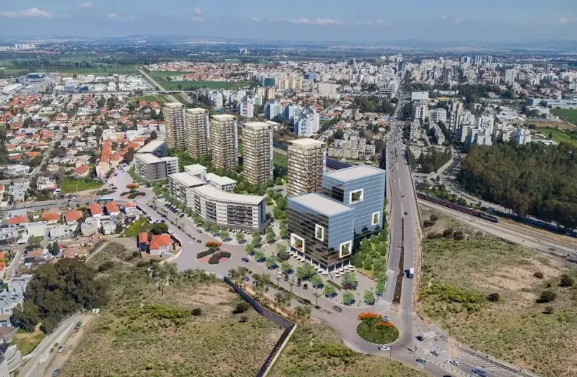 Illiustration: a new residential neighborhood in Hadera. (photo credit: Eran Mebel Architecture)