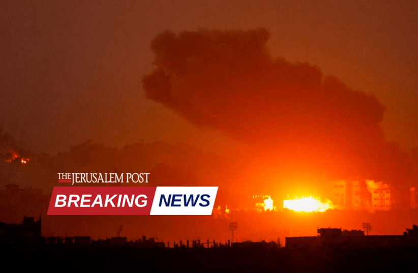 IDF aircraft strikes terrorist who launched rocket onto Gaza border area