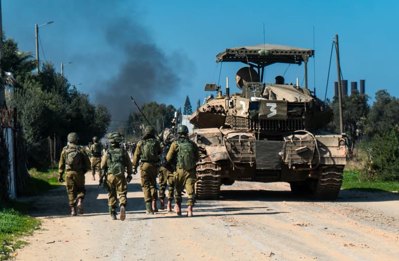  IDF troops operating in the Gaza Strip. January 28, 2024. (photo credit: IDF SPOKESPERSON'S UNIT)