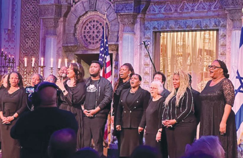  A SUPPORT for Israel concert takes place at Park Avenue Synagogue, in New York City.  (photo credit: ED ADLER)