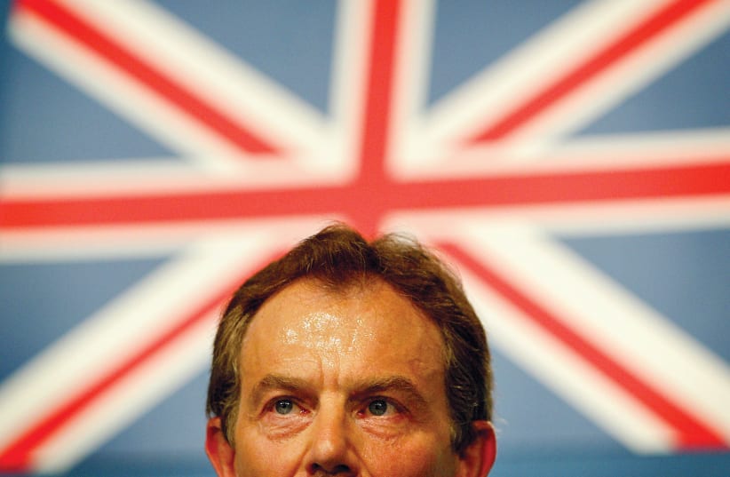  Former UK prime minister Tony Blair. (photo credit: Peter Macdiarmid/Reuters)
