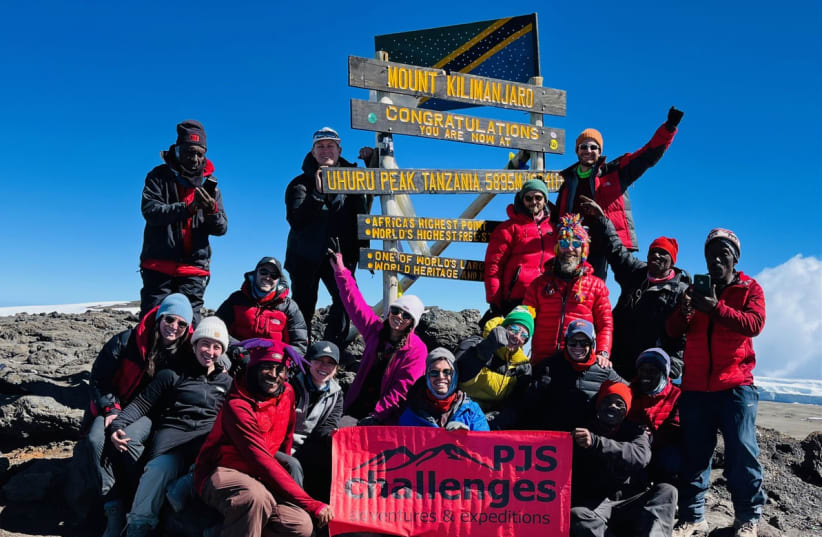  At the top of Africa with PJS Challenges (photo credit: Courtesy)
