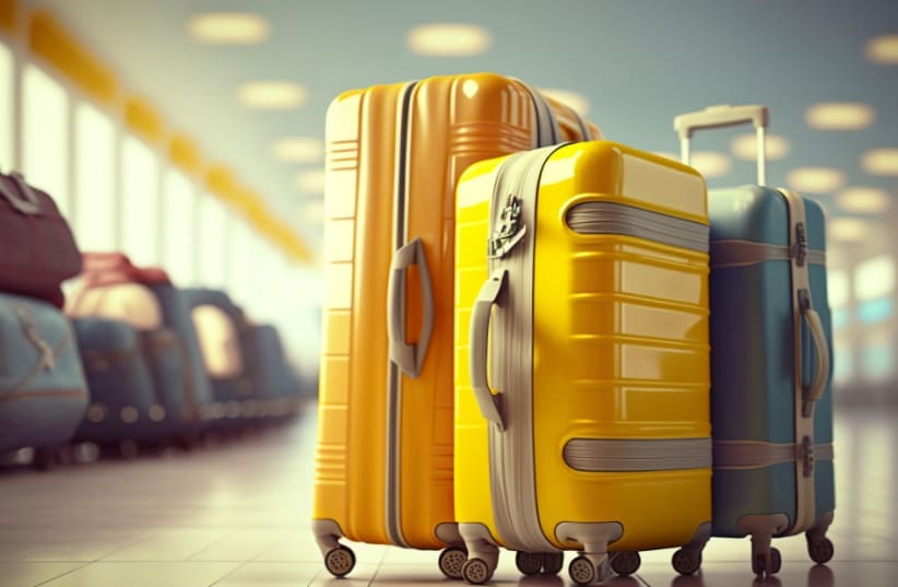 Suitcases at the airport, illustration. (photo credit: INGIMAGE)