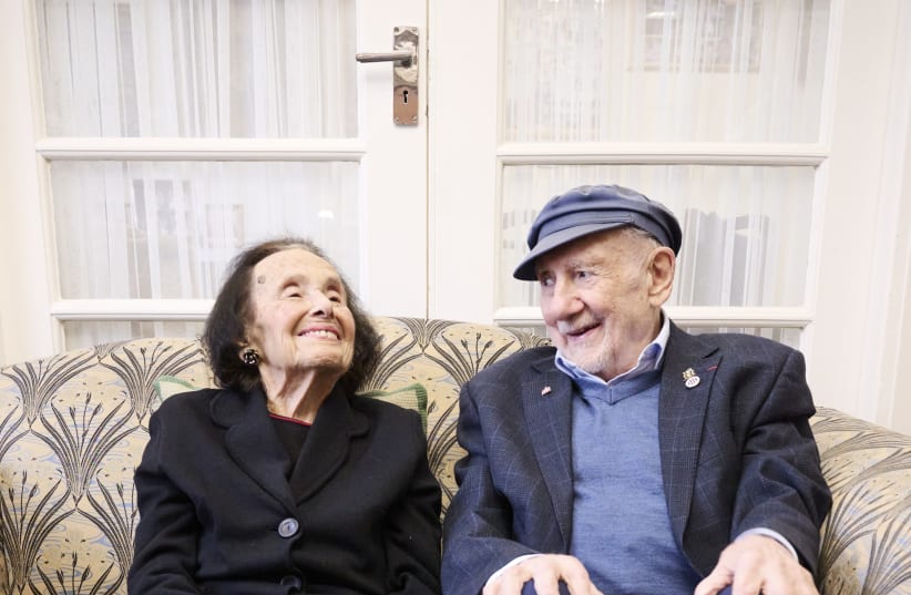  Two hundred years of survival. Lily and Walter together in Lily's home in London, UK.  (photo credit: Adam Lawrence/March of the Living UK)