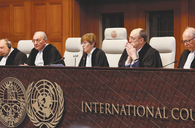  WHILE MANY view the ICJ as an independent judicial body, it is inherently political. Its judges are elected by the UN General Assembly and Security Council, bodies notorious for anti-Israel bias, the writer says.  (photo credit: REUTERS)