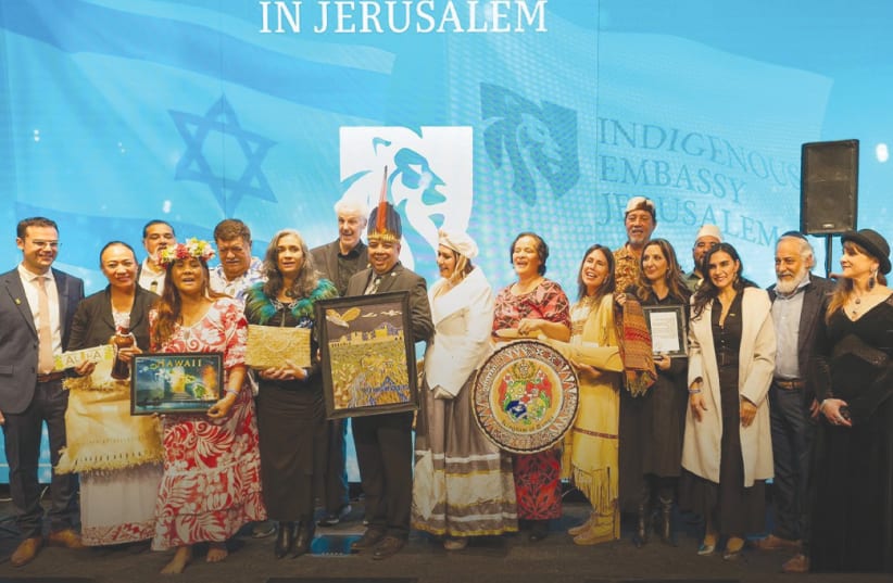  THE OPENING of the first-ever Indigenous Embassy, hosted by the Friends of Zion Museum, in Jerusalem. (photo credit: YOSSI ZAMIR)