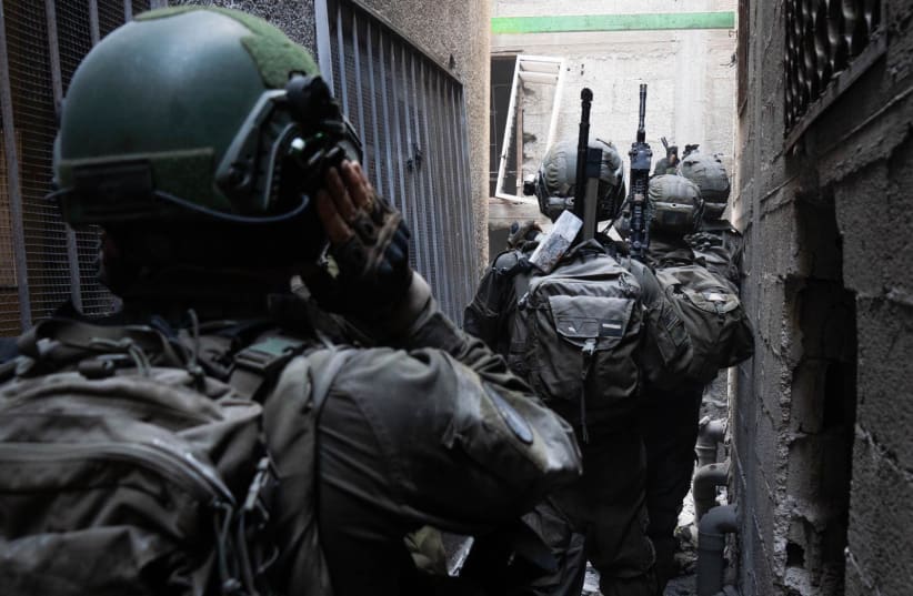 Israeli soldiers operate in the Gaza Strip on February 11, 2024 (photo credit: IDF SPOKESPERSON'S UNIT)