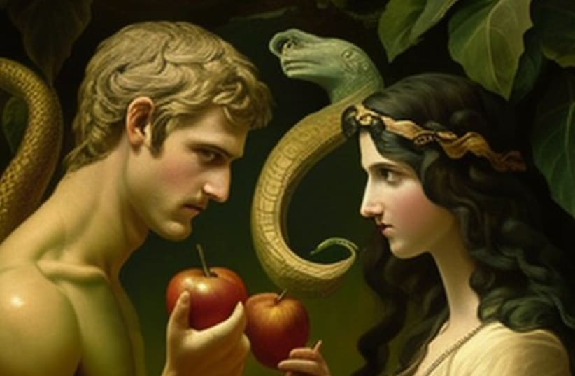  Being tempted with forbidden fruit in the Garden of Eden (photo credit: FLICKR)