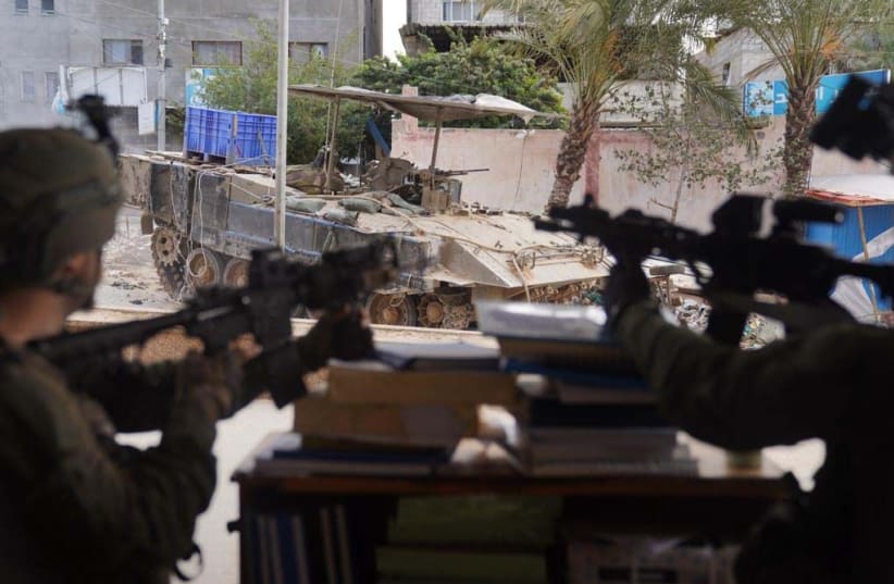  Israeli soldiers operate in Gaza's Nasser Hospital, February 18, 2024 (photo credit: IDF SPOKESPERSON'S UNIT)