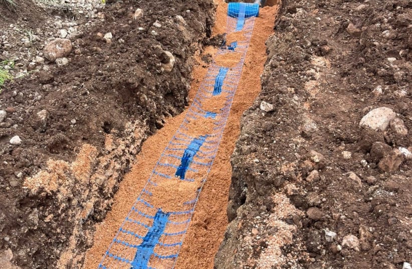  A section of the new water system in the Carmel region. (photo credit: MEKOROT)