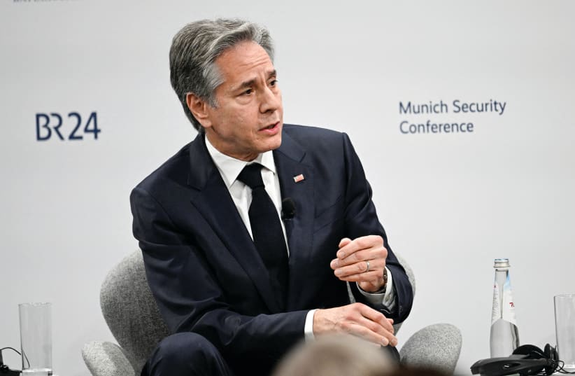  US SECRETARY of State Antony Blinken takes part in a panel discussion at the Munich Security Conference  on Saturday. One may legitimately ask whether these people really understand what they are talking about, the writer argues. (photo credit: THOMAS KIENZLE/REUTERS)
