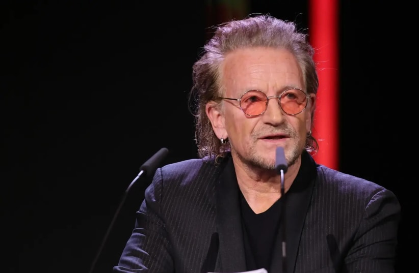 "Peace on Earth, we need it now." Bono (photo credit: ANDREAS RENTZ/GETTY IMAGES)