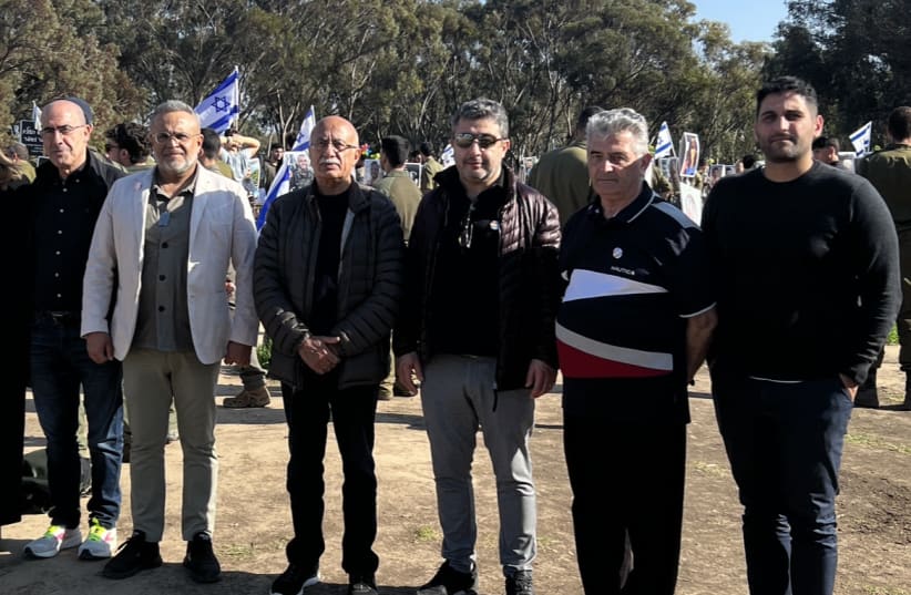  Members of a Kurdish group from Germany, Austria and Denmark visited Israel this week to show solidarity in the wake of the Hamas massacre, February 2024 (photo credit: Veysi Dag)