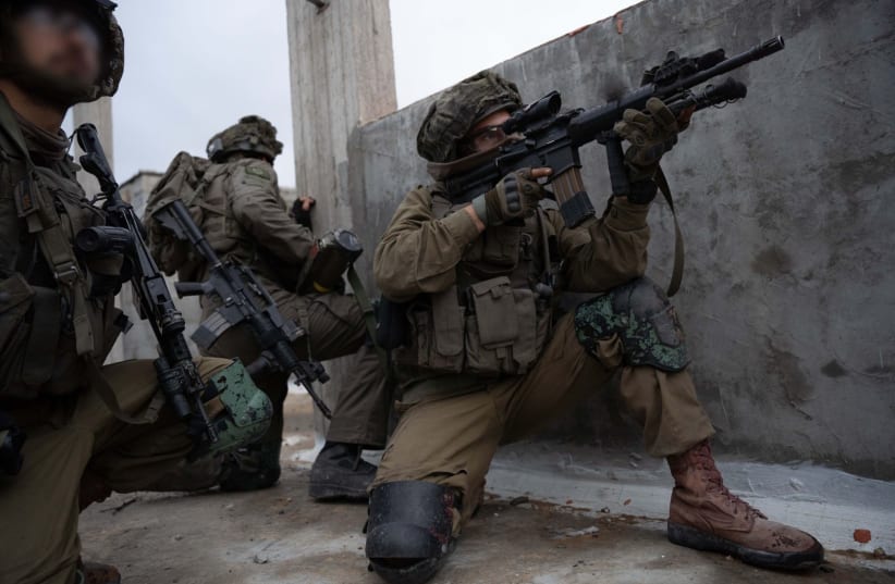  IDF troops operate in Gaza. February 24, 2024. (photo credit: IDF SPOKESPERSON'S UNIT)