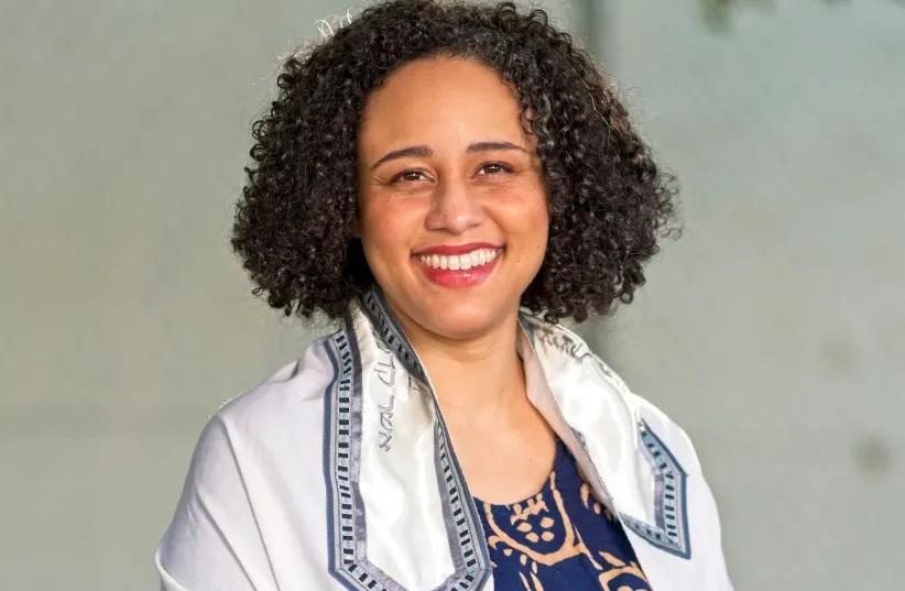  Jenni Asher works at Hamakom, a Conservative synagogue in Los Angeles, while studying at the Academy for Jewish Religion California to become a cantor. When she is ordained, she will be the first Black woman cantor in the United States. (photo credit: ARJUN RAMESH/JTA)