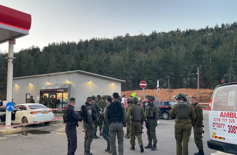  Israeli forces seen following a terror attack in Eli, the West Bank, February 29, 2024 (photo credit: IDF SPOKESPERSON'S UNIT)